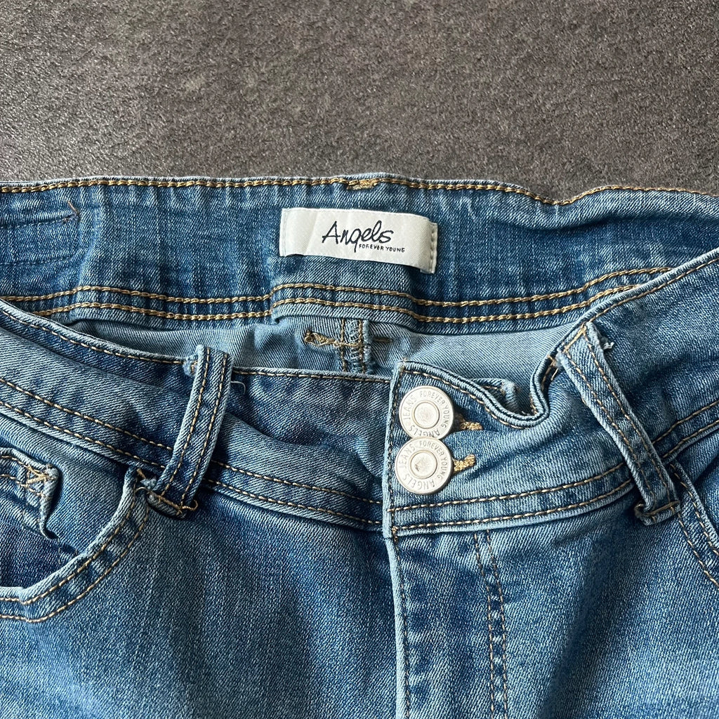 Vintage Angels Bootcut Jeans Damen Gr. M Blau Washed – Ansicht 5