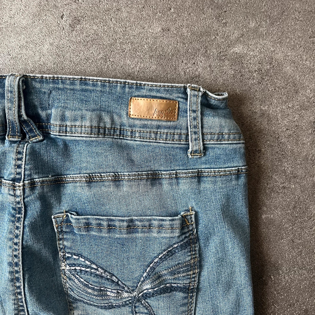 Vintage Angels Bootcut Jeans Damen Gr. M Blau Washed – Ansicht 6