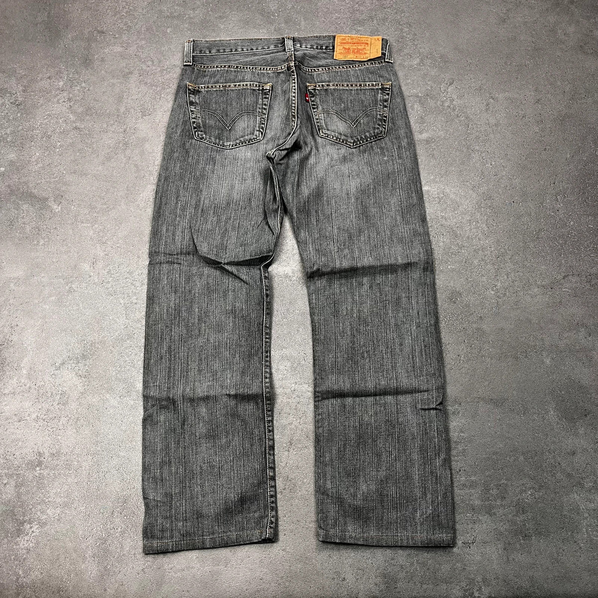 Vintage Levi's 501 Jeans Herren W32 L30 Grau – Rückansicht