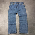 Vintage Levi's 501 Jeans Herren W36 L30 Blau – Vorderansicht