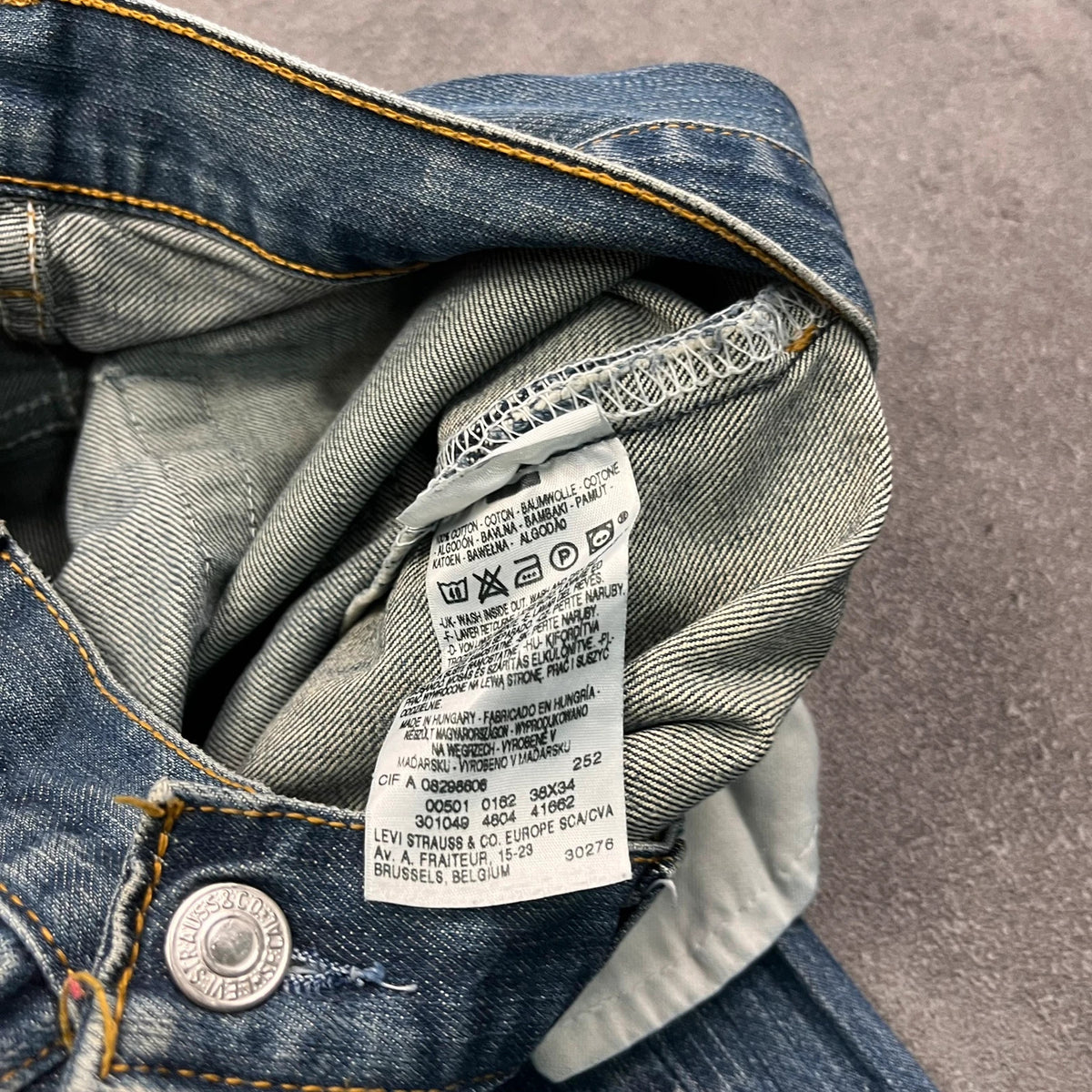 Vintage Levi's 501 Jeans Herren – Etikett