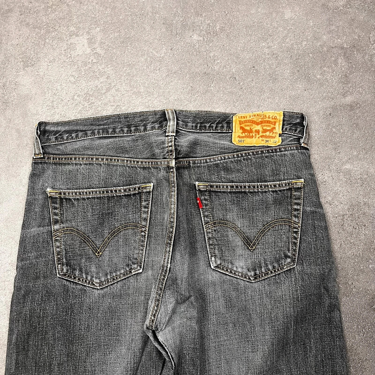 Vintage Levi's 501 Jeans Herren Straight W36 L32 Grau 2000s, Bild 3