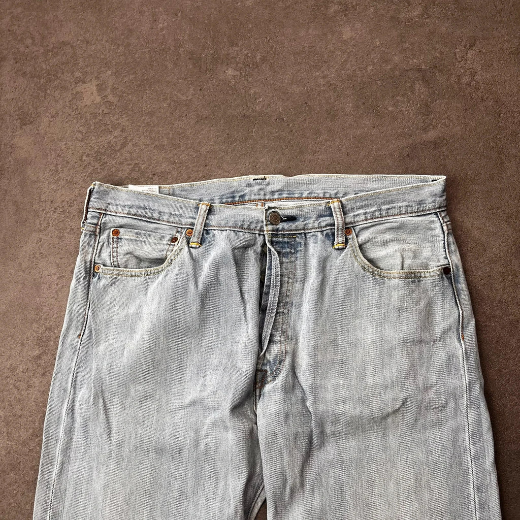 Vintage Levi's 501 Jeans Herren Straight W36 L32 Hellblau 2000s, Bild 5
