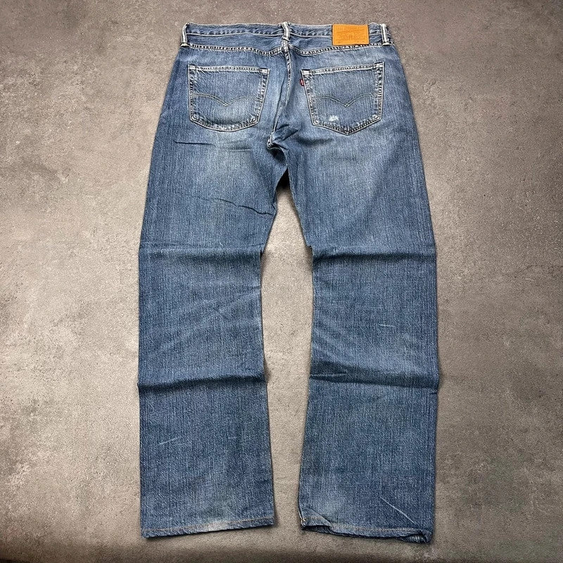 Vintage Levi's 501 Jeans Herren W36 L34 Crazy Washed – Rückansicht