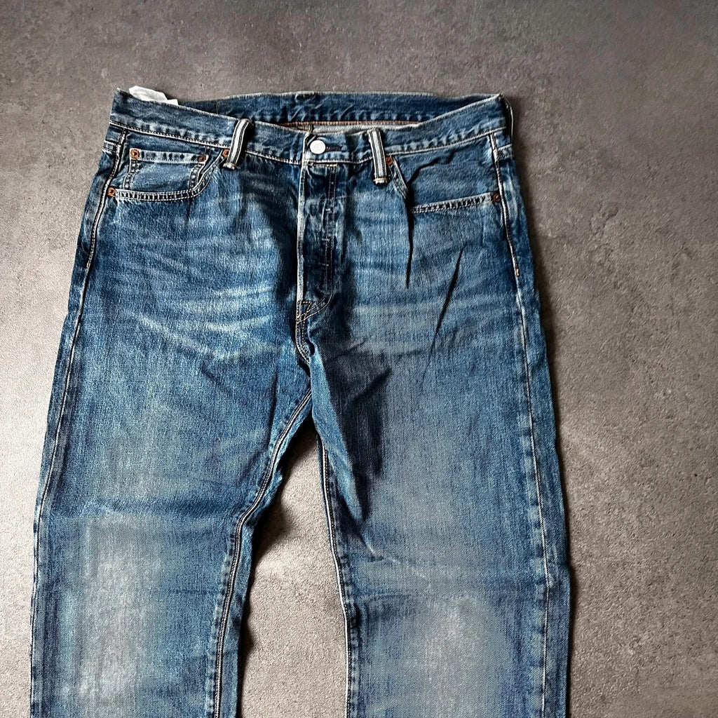 Vintage Levi's 501 Jeans Herren Straight W34 L32 Blau 2000s, Bild 3