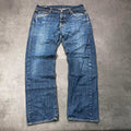 Vintage Levi's 501 Premium Jeans Herren W36 L32 Blau – Vorderansicht