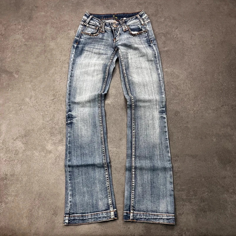 Vintage Zco Bootcut Jeans Damen Gr. XS – Vorderansicht