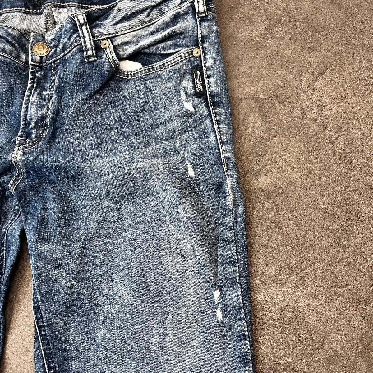 Vintage Silver Jeans Damen Bootcut Gr. M Blau Y2K, Bild 7