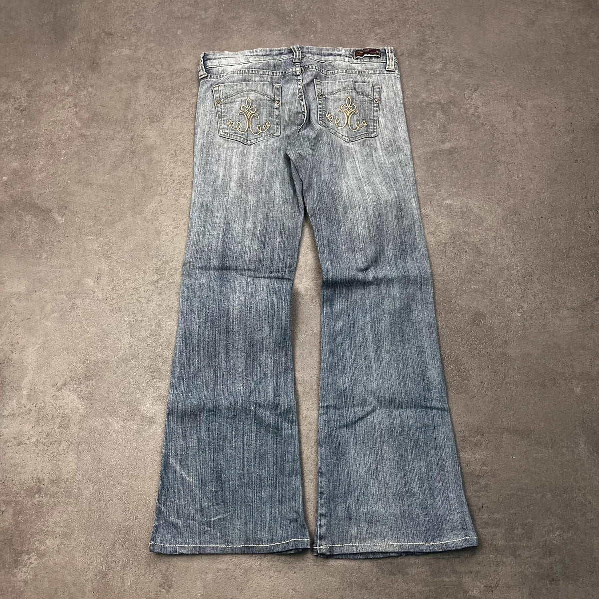 Vintage Sun Underground Bootcut Jeans Damen Gr. L – Rückansicht