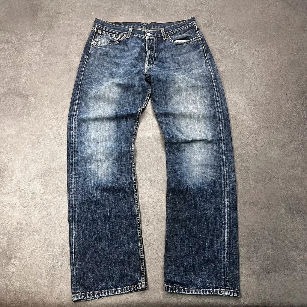 Vintage Levi's 501 Jeans Herren Straight W34 L32 Blau 2000s, Bild 1