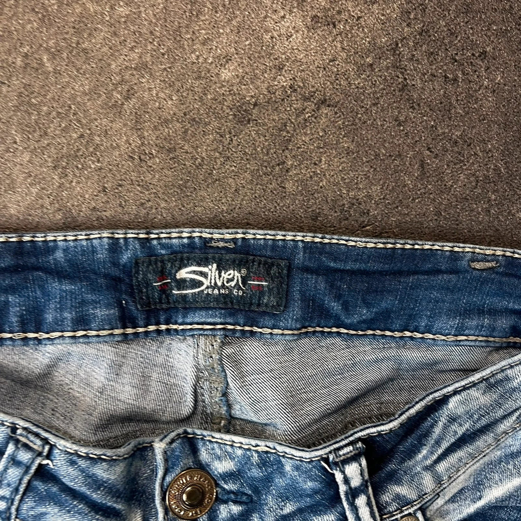 Vintage Silver Jeans Damen Bootcut Gr. M Blau Y2K, Bild 5