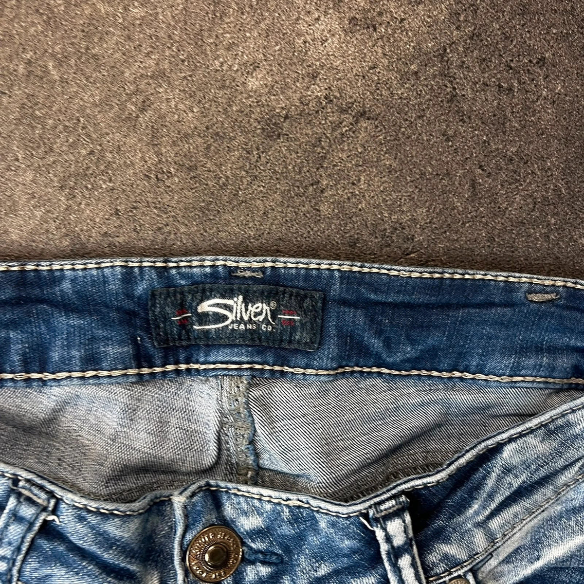Vintage Silver Jeans Damen Bootcut Gr. M Blau Y2K, Bild 5