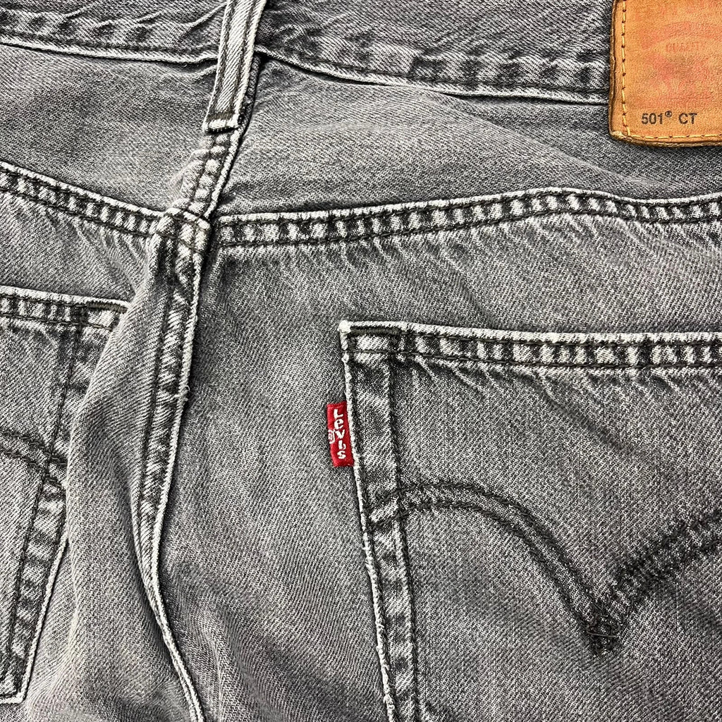 Vintage Levi's 501 CT Jeans Herren Tapered W29 L30 Grau 2000s, Bild 4