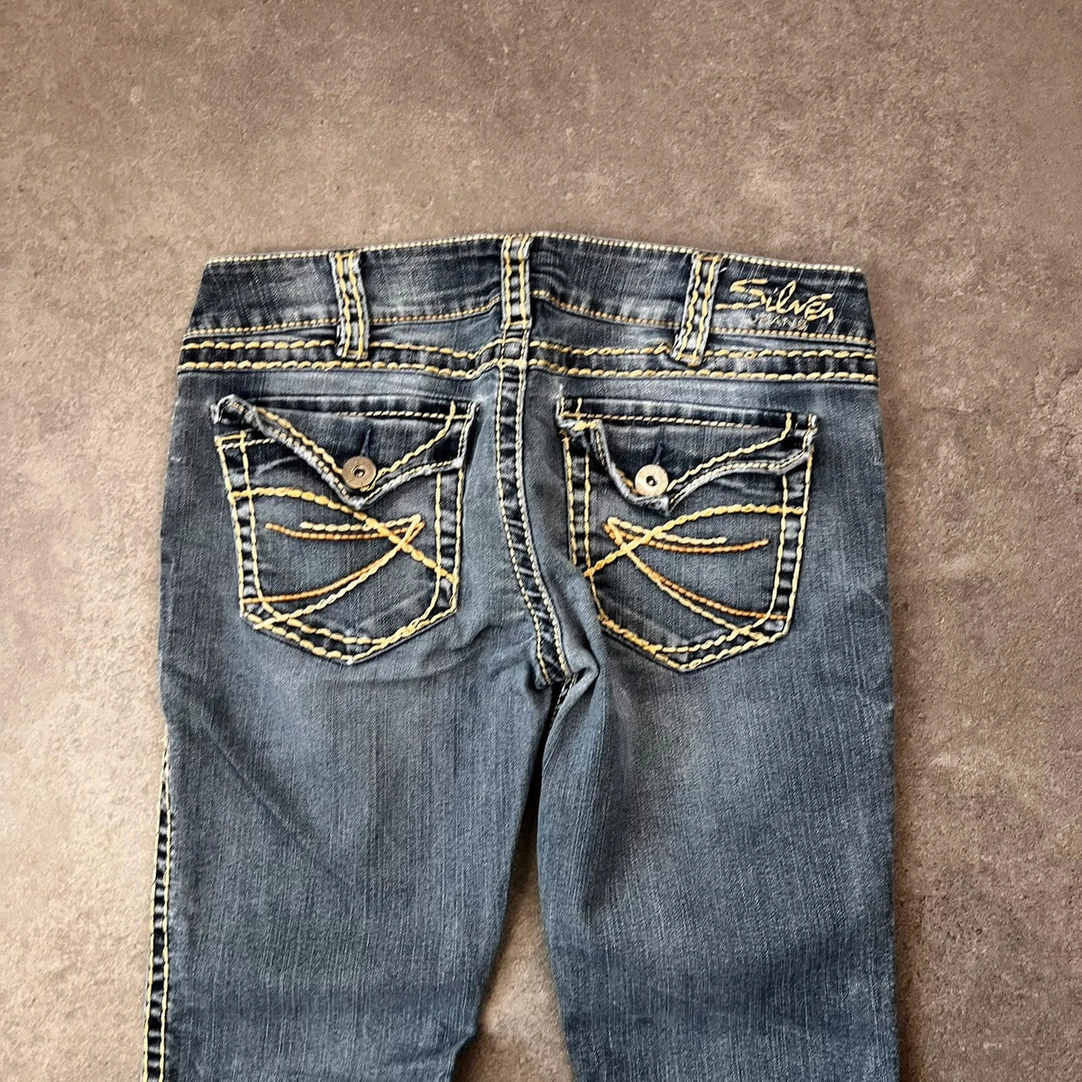 Vintage Silver Jeans Damen Bootcut Gr. M Blau Y2K, Bild 5