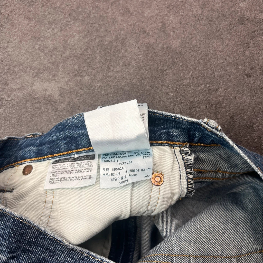 Vintage Levi's 501 Jeans Herren – Größenetikett