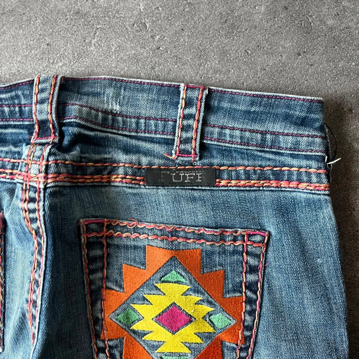 Vintage Tuff Bootcut Jeans Damen W27 L35 Blau Y2K, Bild 9