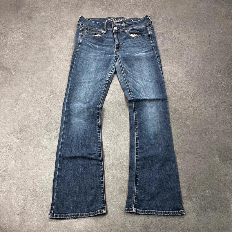 Vintage American Eagle Bootcut Jeans Damen Gr. L – Vorderansicht