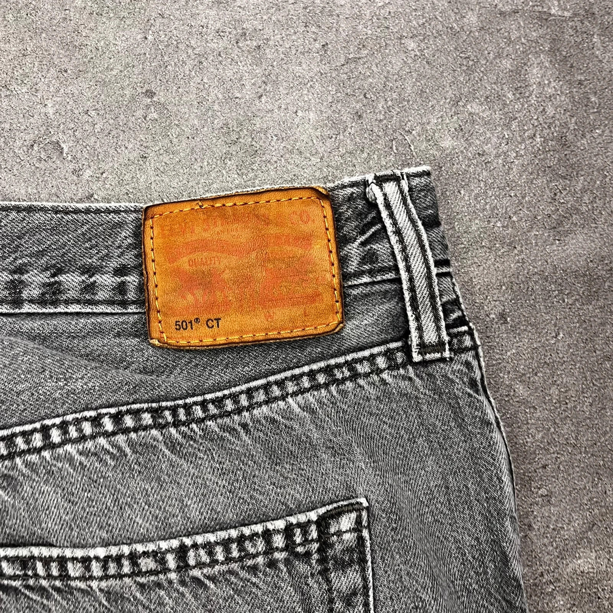 Vintage Levi's 501 CT Jeans Herren Tapered W29 L30 Grau 2000s, Bild 5