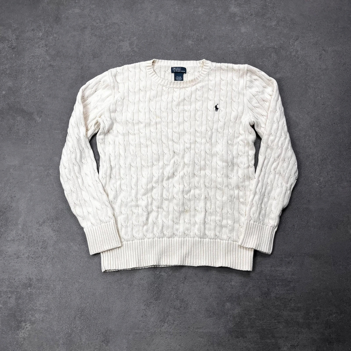 Vintage Ralph Lauren Strickpullover Damen Gr. S Creme, Bild 1
