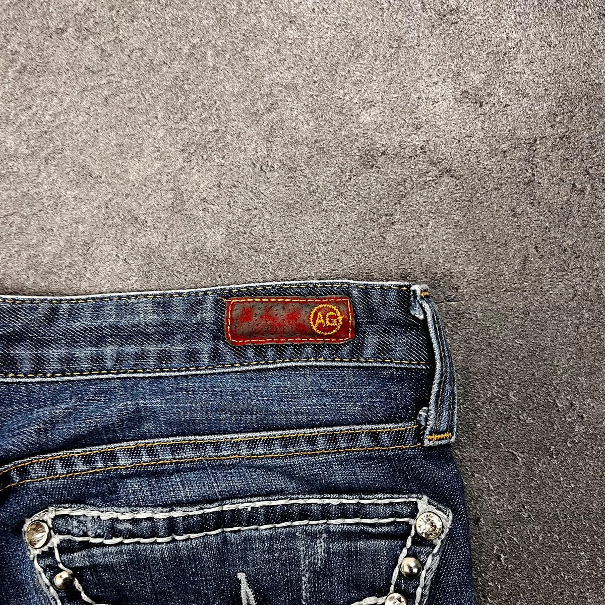 Vintage AG Jeans Damen – Lederpatch