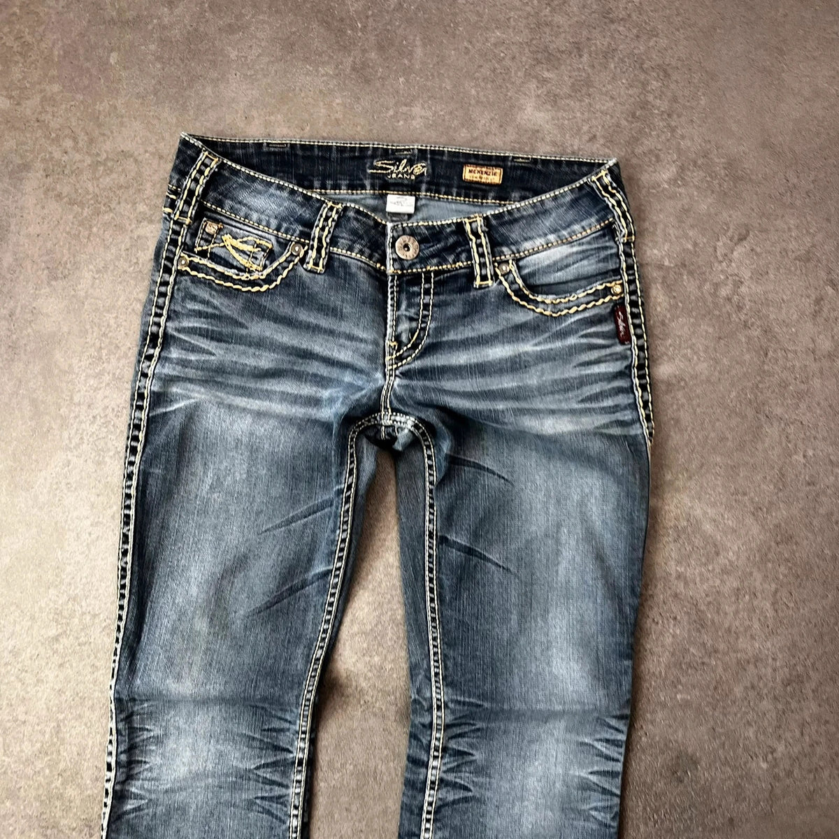Vintage Silver Jeans Damen Bootcut Gr. M Blau Y2K, Bild 3