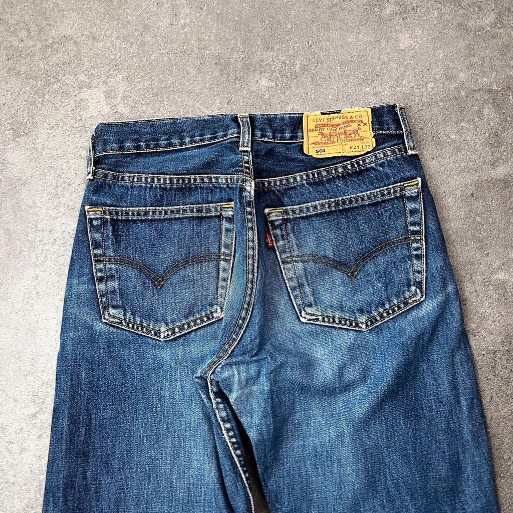 Vintage Levi's 501 Jeans Herren Straight W31 L32 Blau 2000s, Bild 3