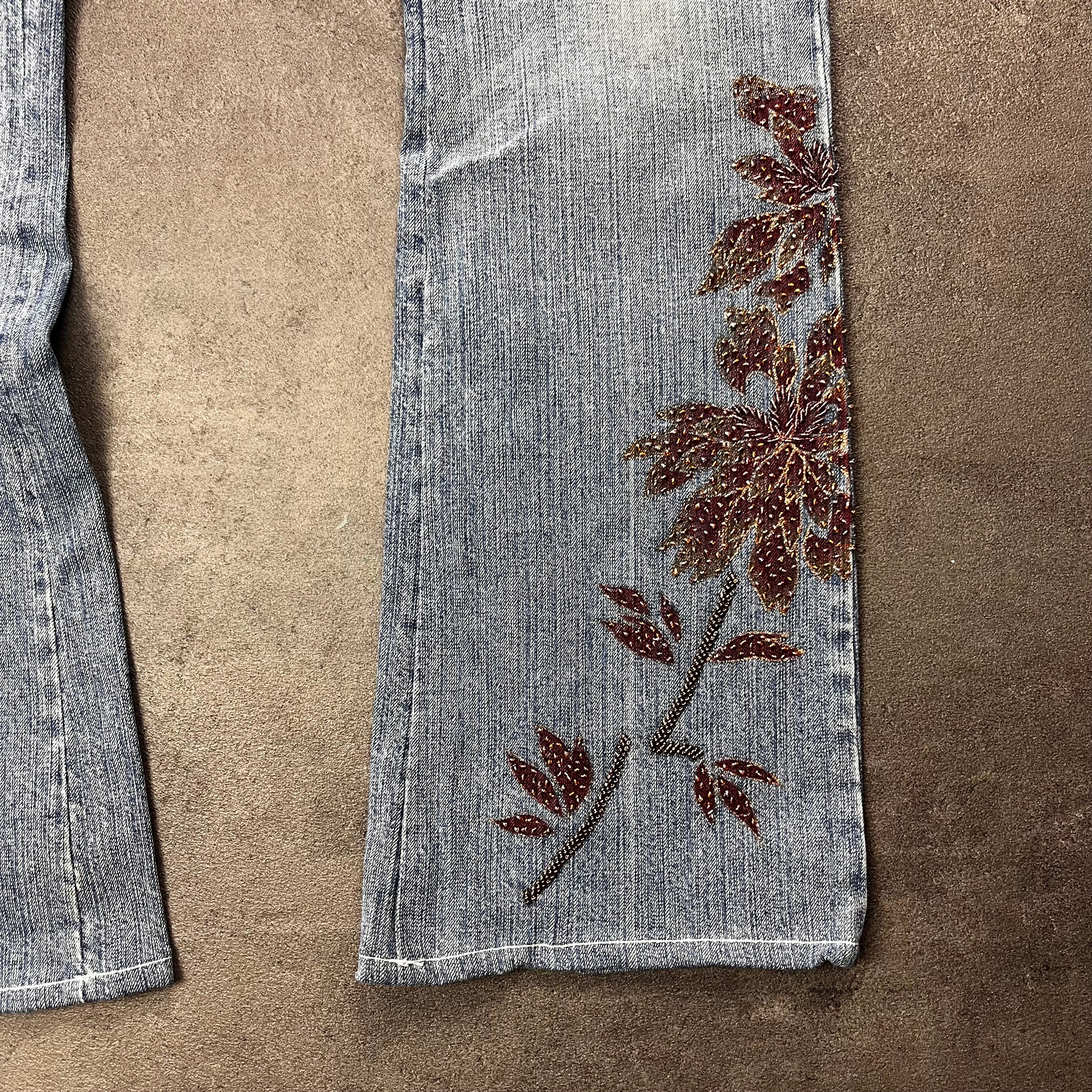 Vintage Y2K Flare Jeans Damen Japan Style – XS