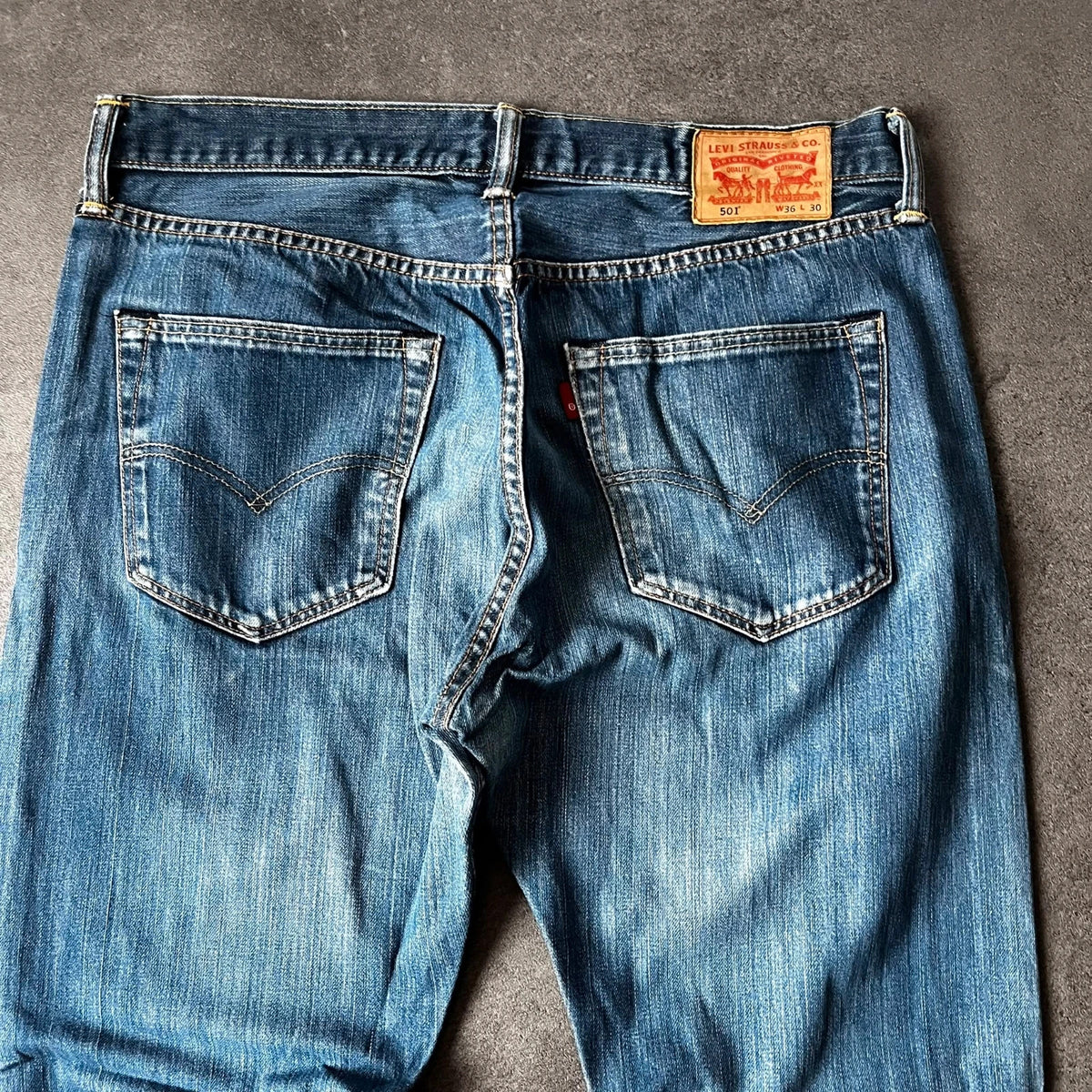 Vintage Levi's 501 Jeans Herren Straight W36 L30 Blau 2000s, Bild 4