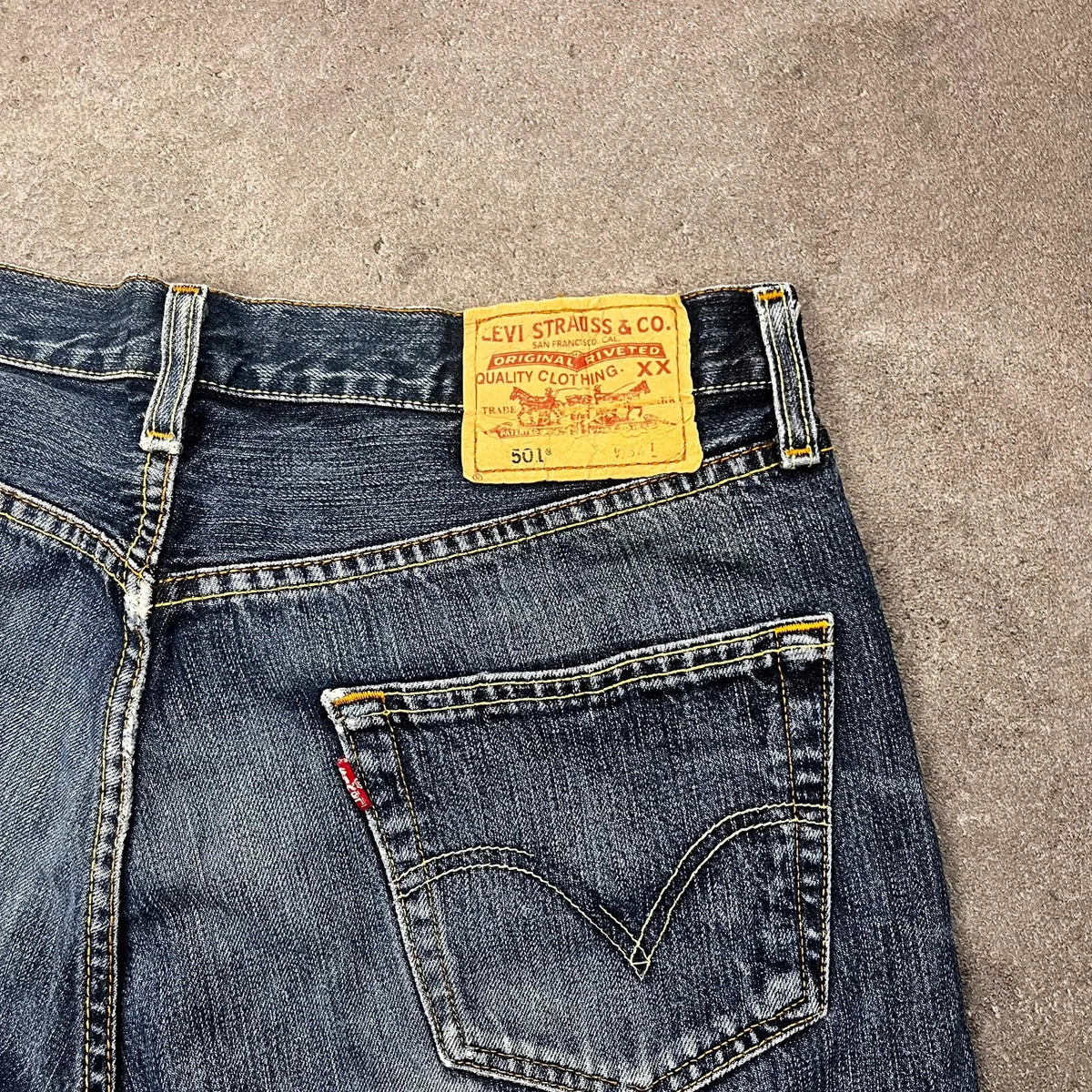 Vintage Levi's 501 Jeans Herren Straight W34 L32 Blau 2000s, Bild 5