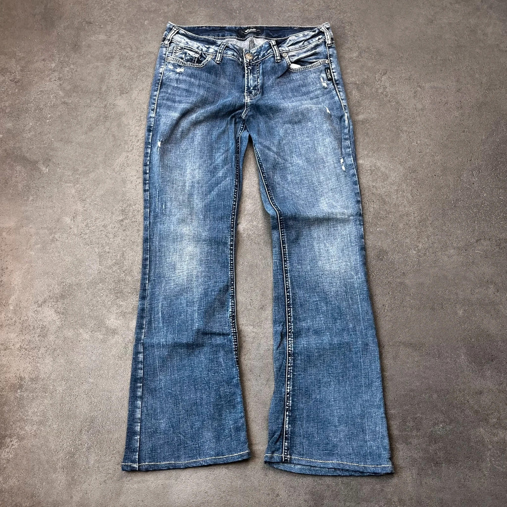 Vintage Silver Jeans Damen Bootcut Gr. M Blau Y2K, Bild 1