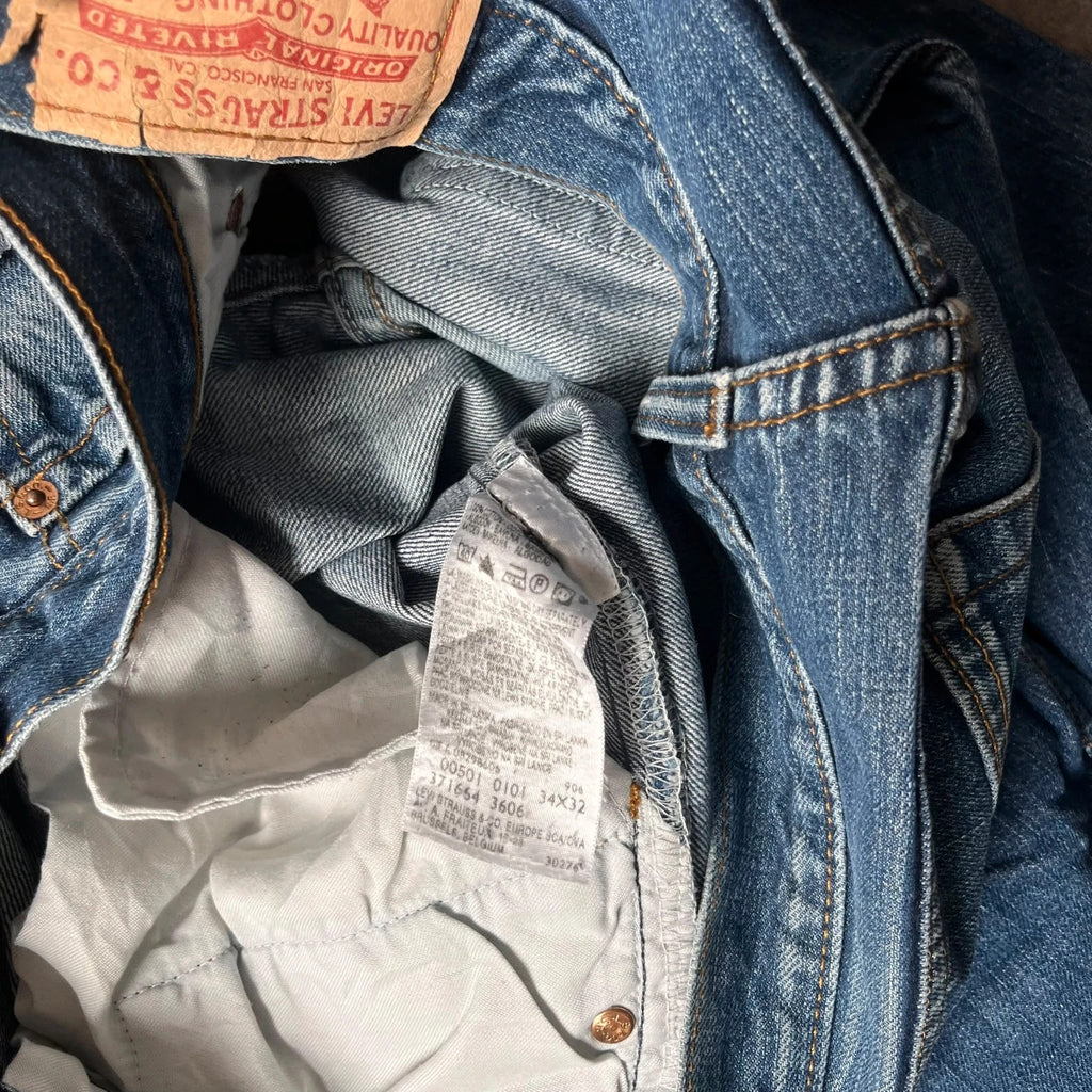 Vintage Levi's 501 Jeans Herren Straight W34 L32 Blau 2000s, Bild 6