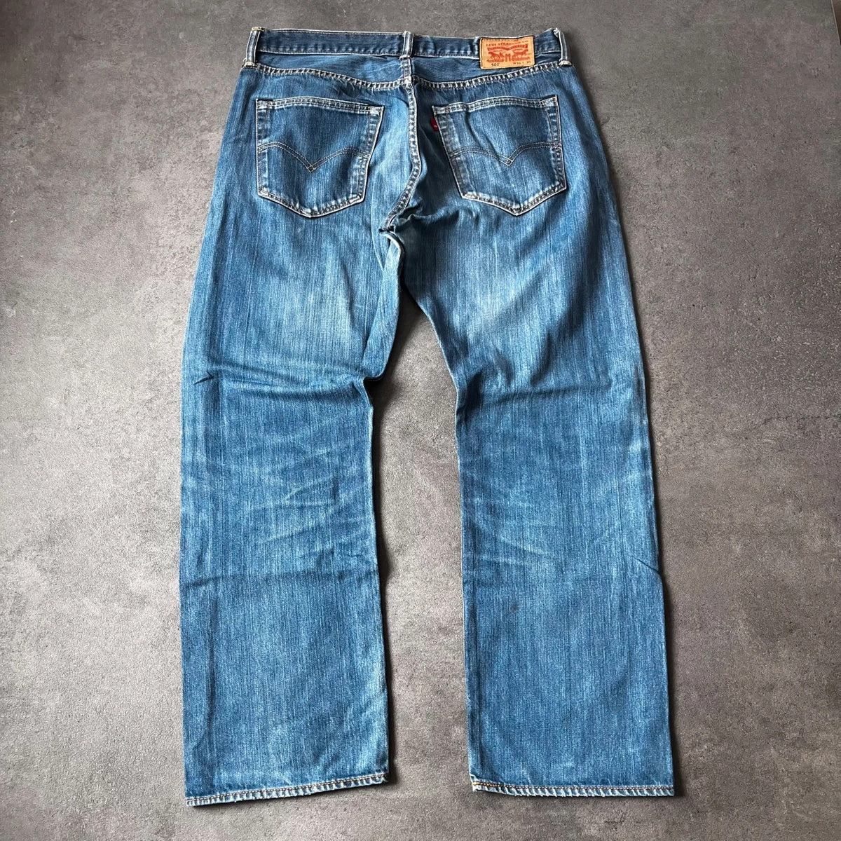 Vintage Levi's 501 Jeans Herren Straight W36 L30 Blau 2000s, Bild 2