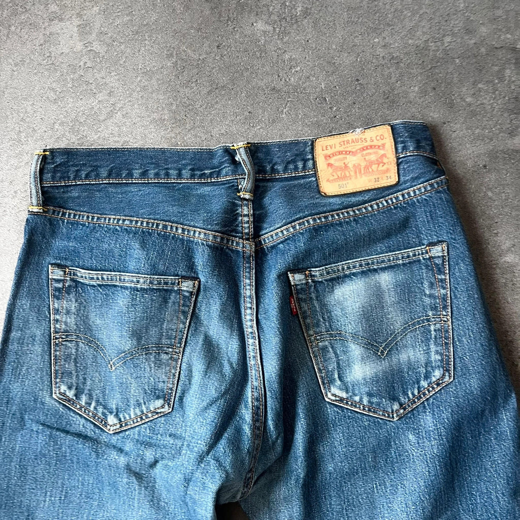 Vintage Levi's 501 Jeans Herren Straight W32 L34 Blau 2000s, Bild 3