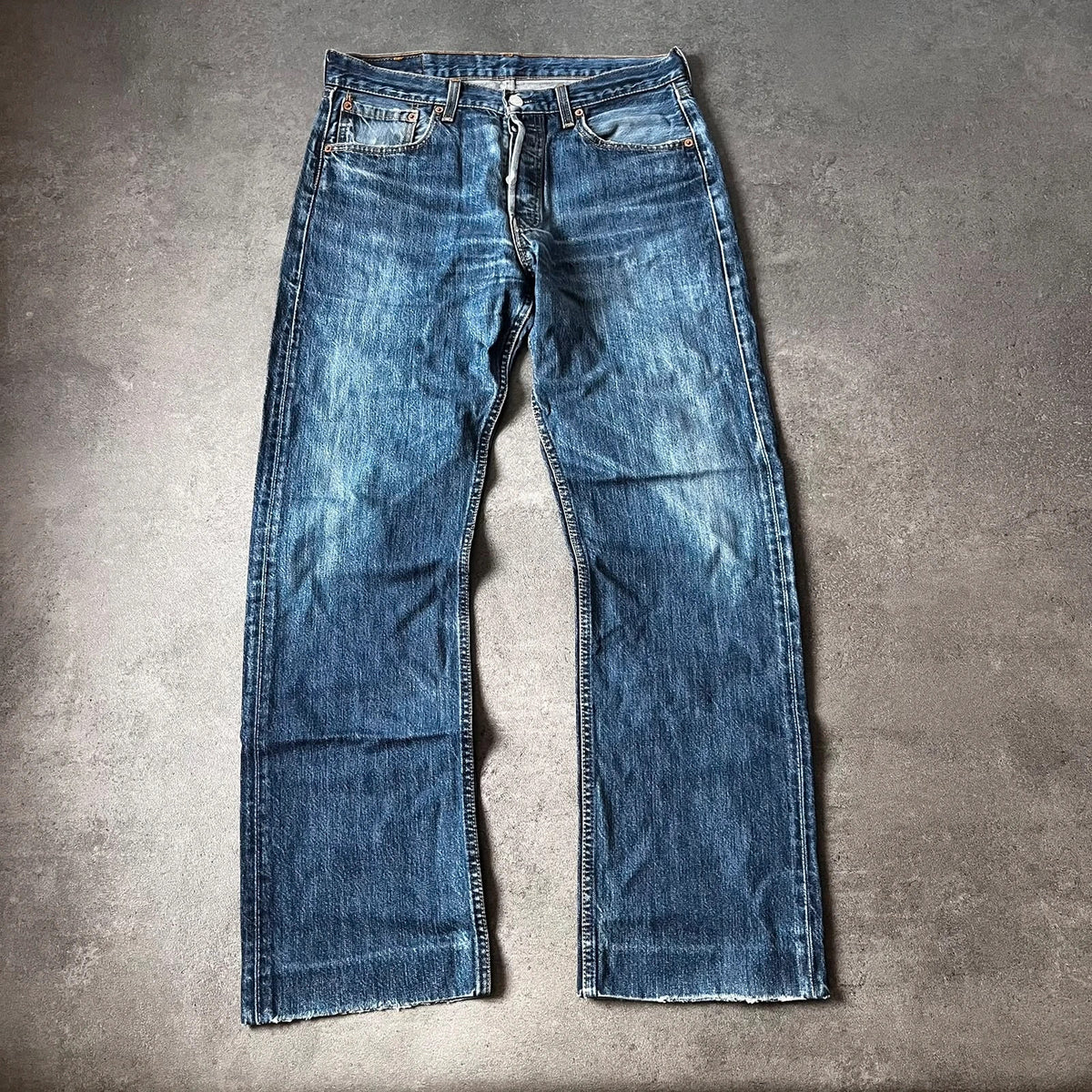 Vintage Levi's 501 Jeans Herren Straight W33 L32 Blau 2000s, Bild 1