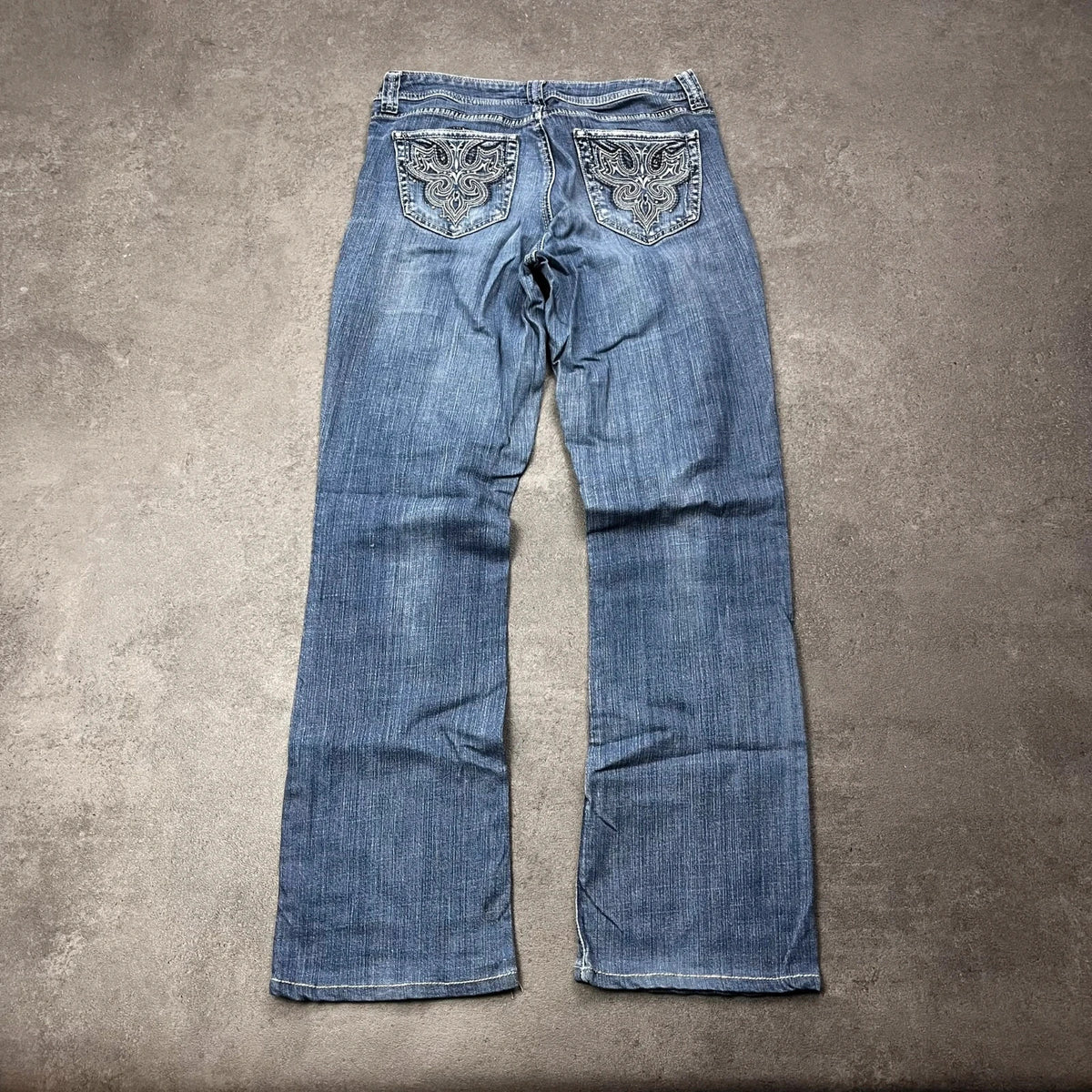 Vintage Cache Bootcut Jeans Damen US 6 Blau Y2K, Bild 1