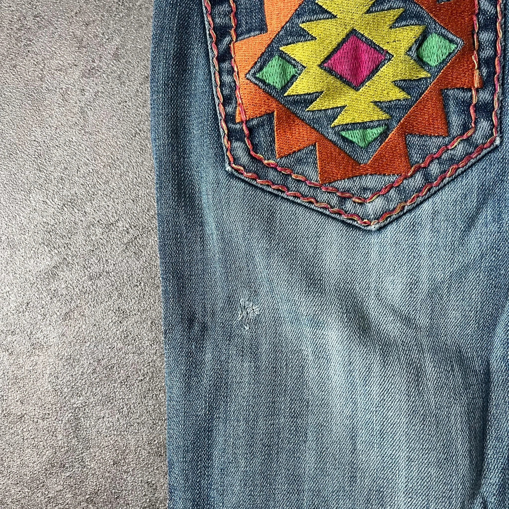 Vintage Tuff Bootcut Jeans Damen W27 L35 Blau Y2K, Bild 10