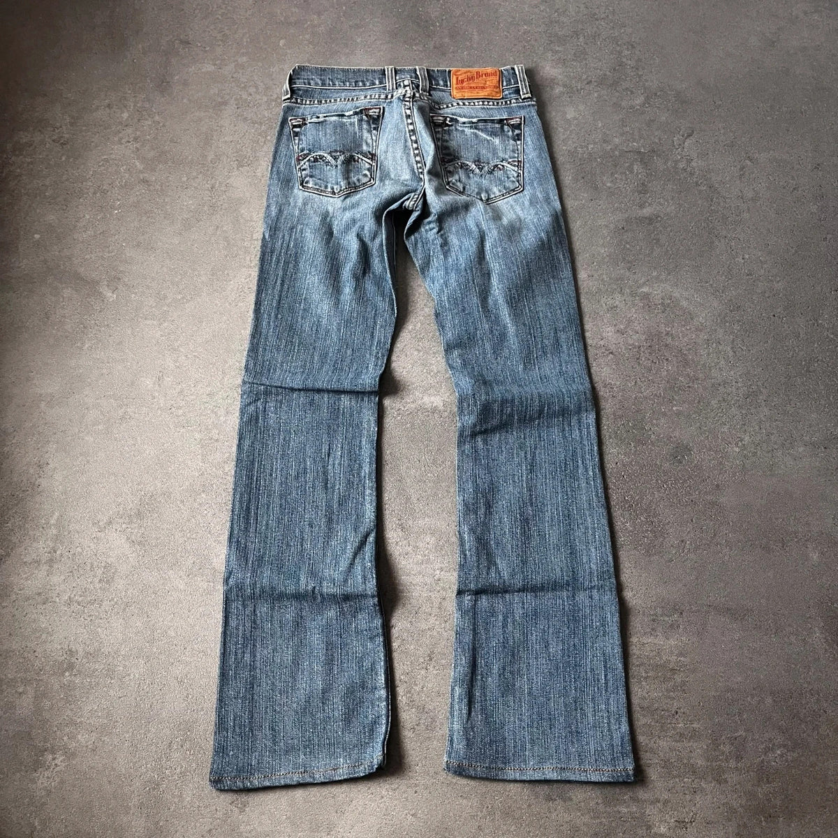 Vintage Lucky Brand Bootcut Jeans Damen US 00 Blau/Grau Y2K, Bild 1