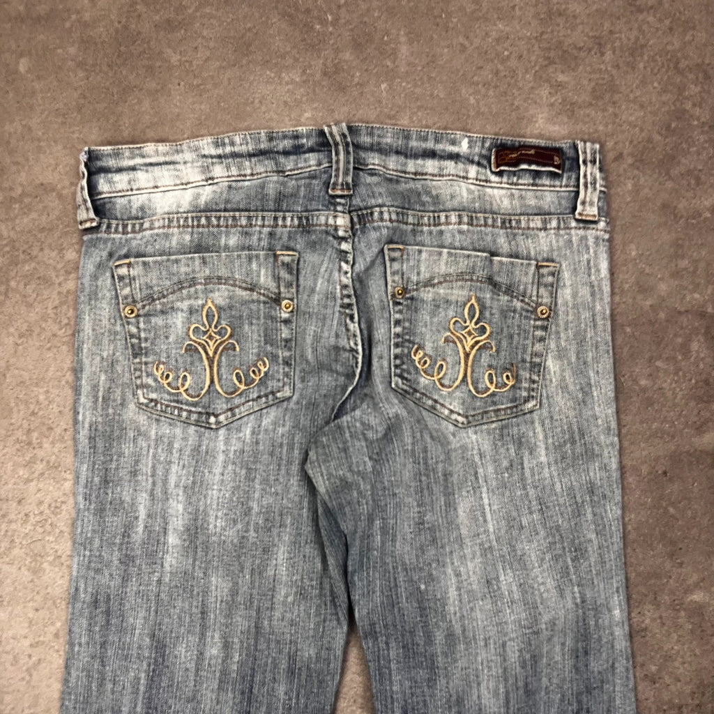 Vintage Sun Underground Jeans Damen – Gesäßtaschen Stickerei