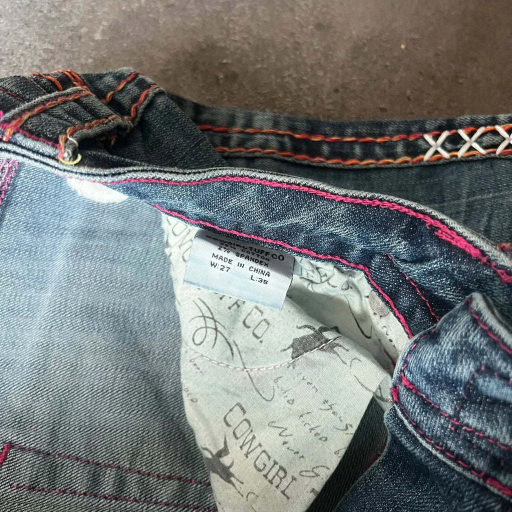 Vintage Tuff Bootcut Jeans Damen W27 L35 Blau Y2K, Bild 4