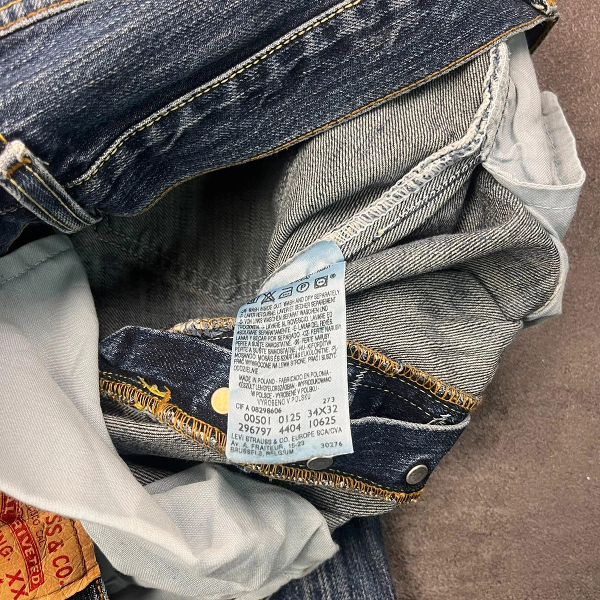 Vintage Levi's 501 Jeans Herren Straight W34 L32 Blau 2000s, Bild 8