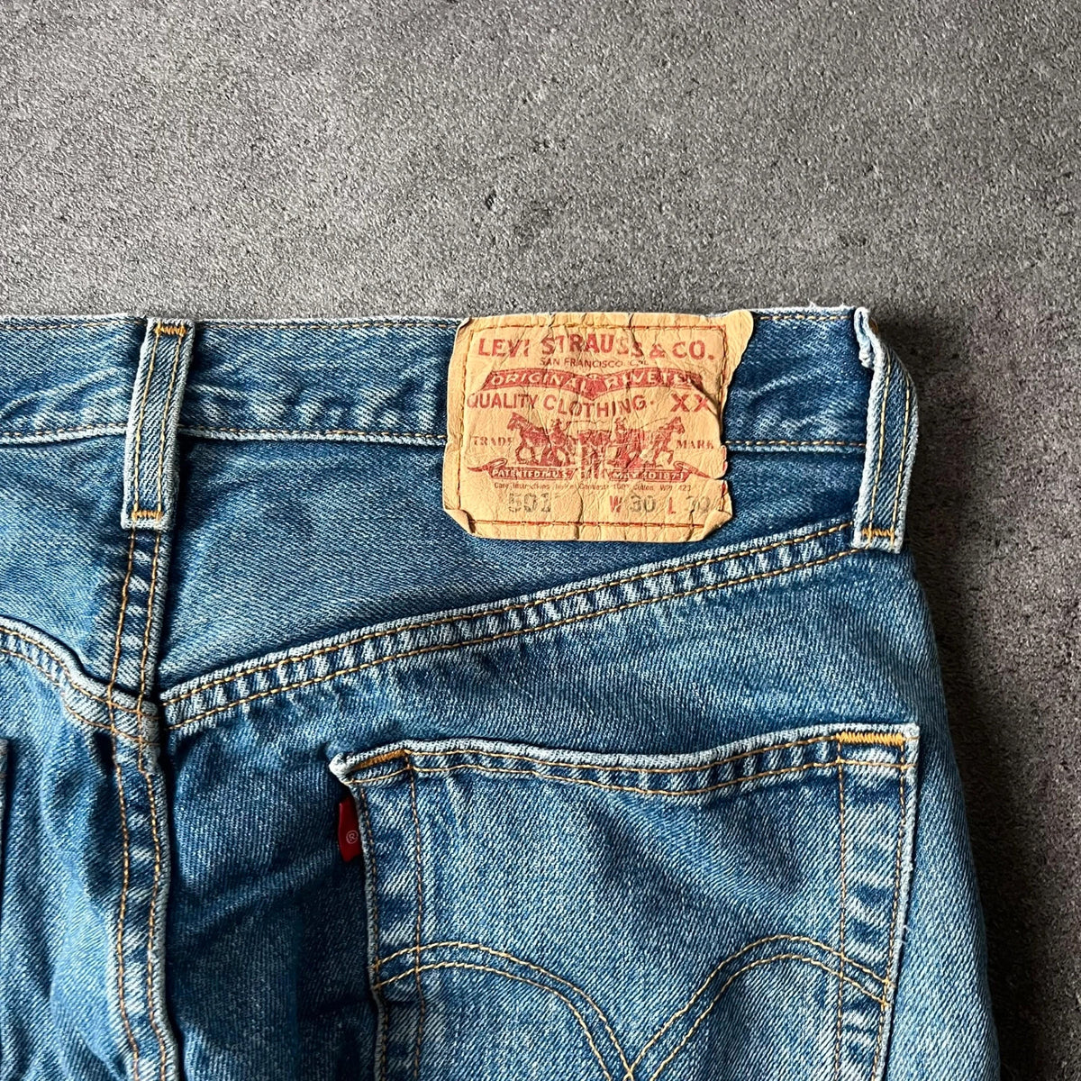 Vintage Levi's 501 Jeans Herren Straight W30 L30 Blau 2000s, Bild 6