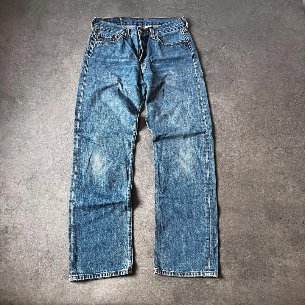 Vintage Levi's 501 Jeans Herren Straight W30 L30 Blau 2000s, Bild 1