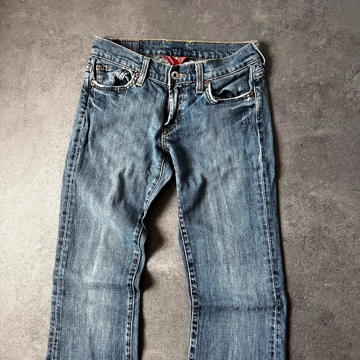 Vintage Lucky Brand Bootcut Jeans Damen US 00 Blau/Grau Y2K, Bild 5