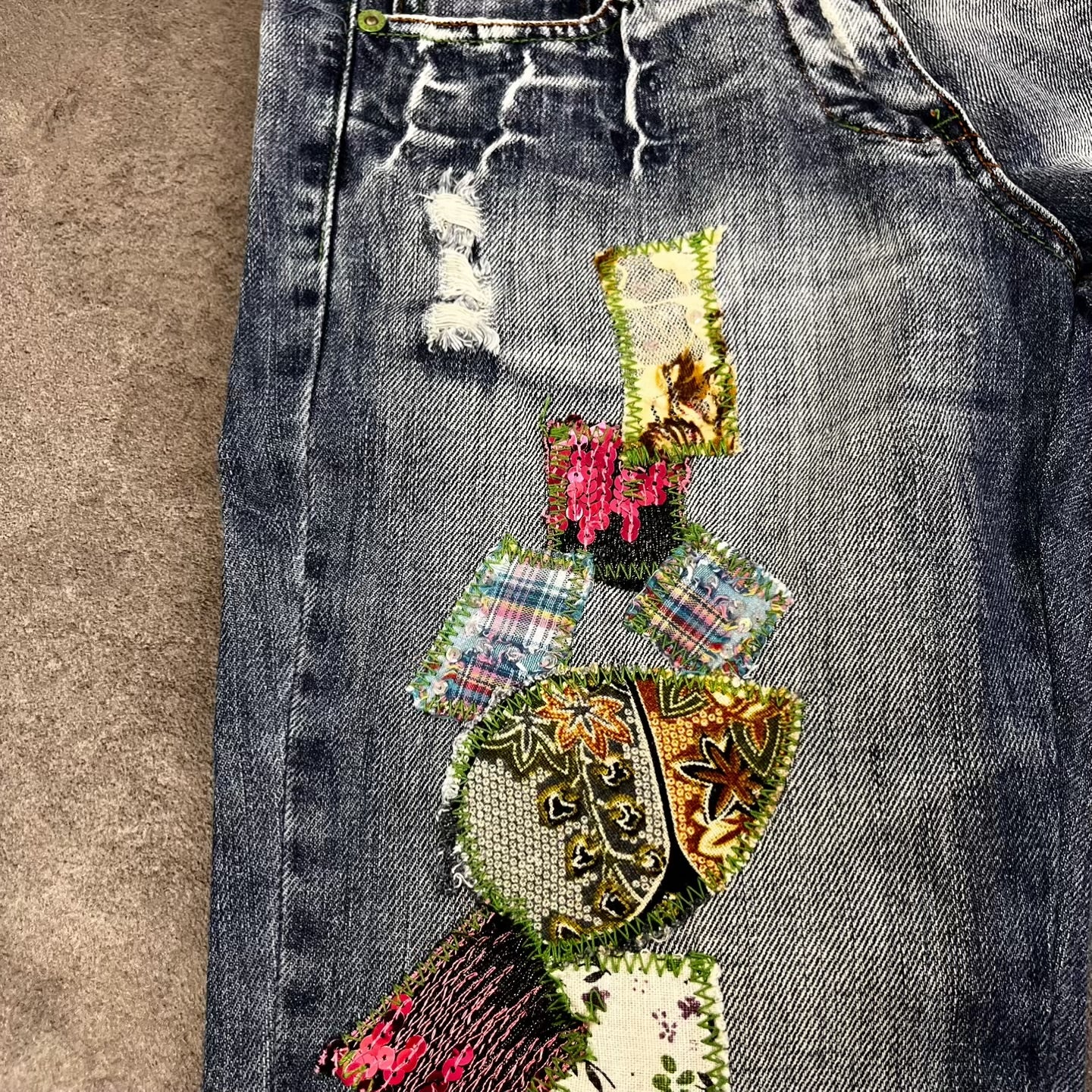 Vintage Japan Style Bootcut Jeans Damen XS – Produktfoto 4