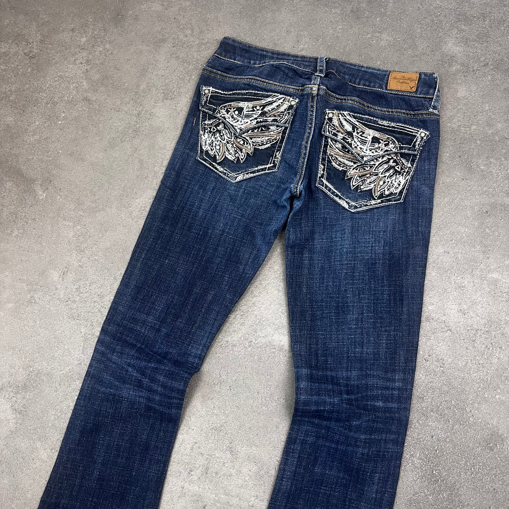 Vintage Y2K Bootcut Jeans Damen XS – Produktfoto 3