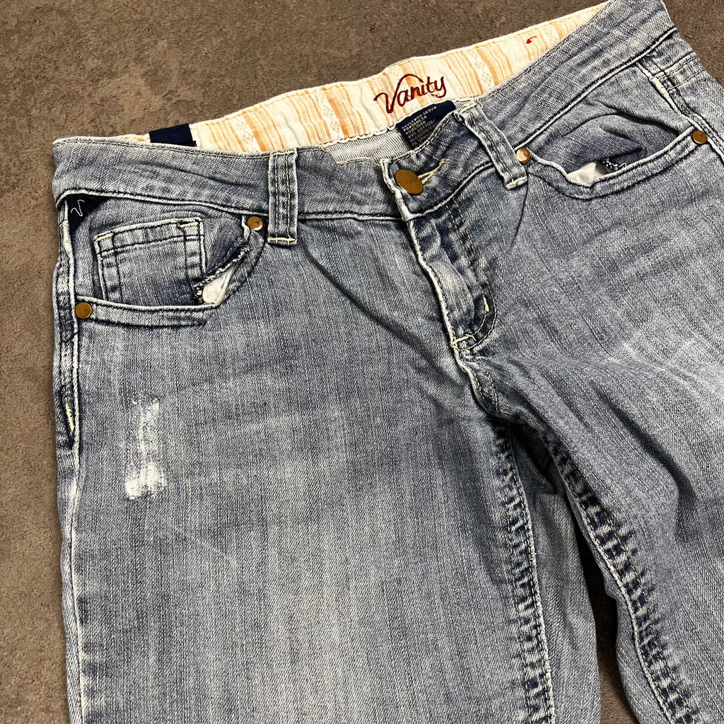 Vintage Y2K Ripped Jeans Damen M – Produktfoto 4