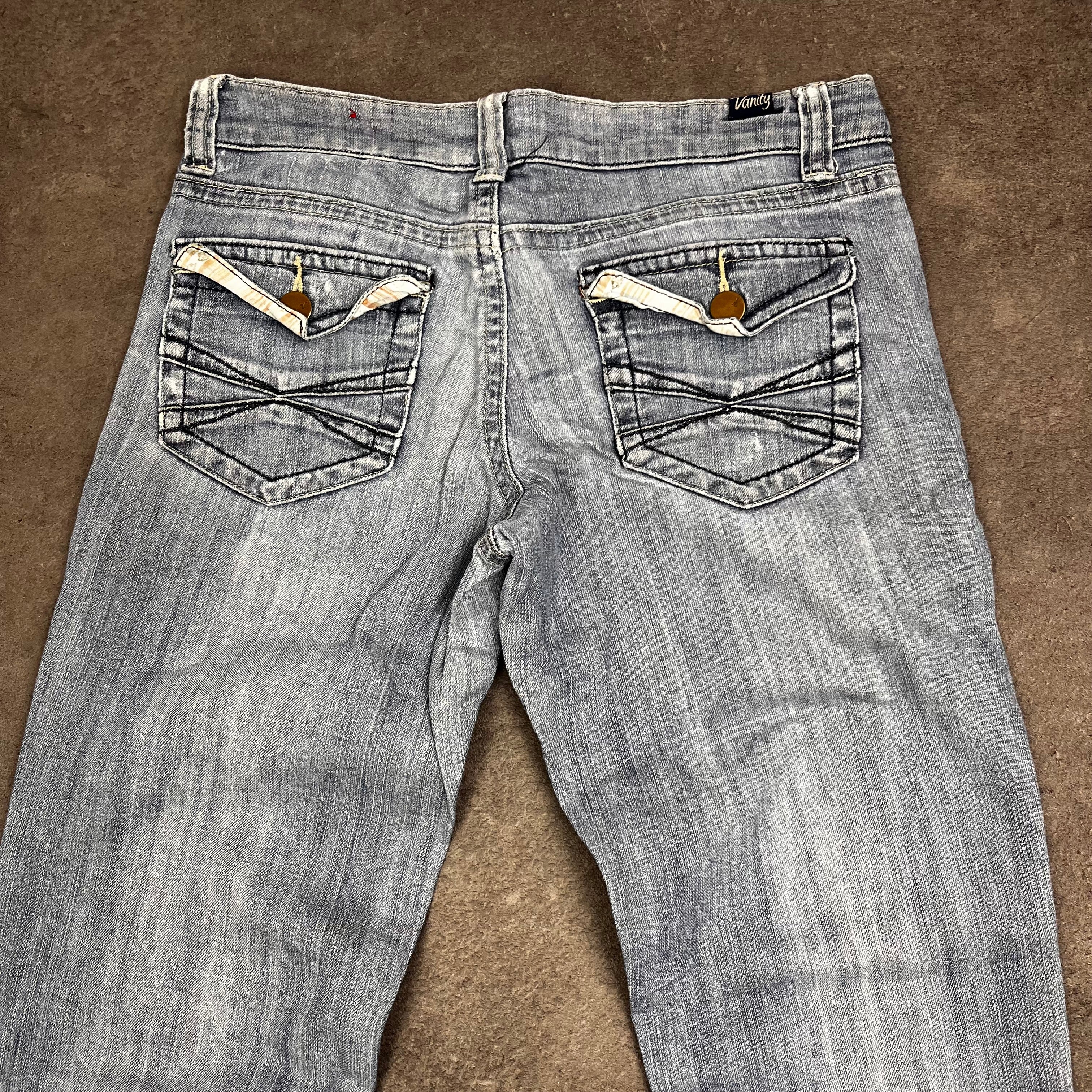 Vintage Y2K Ripped Jeans Damen M – Produktfoto 6