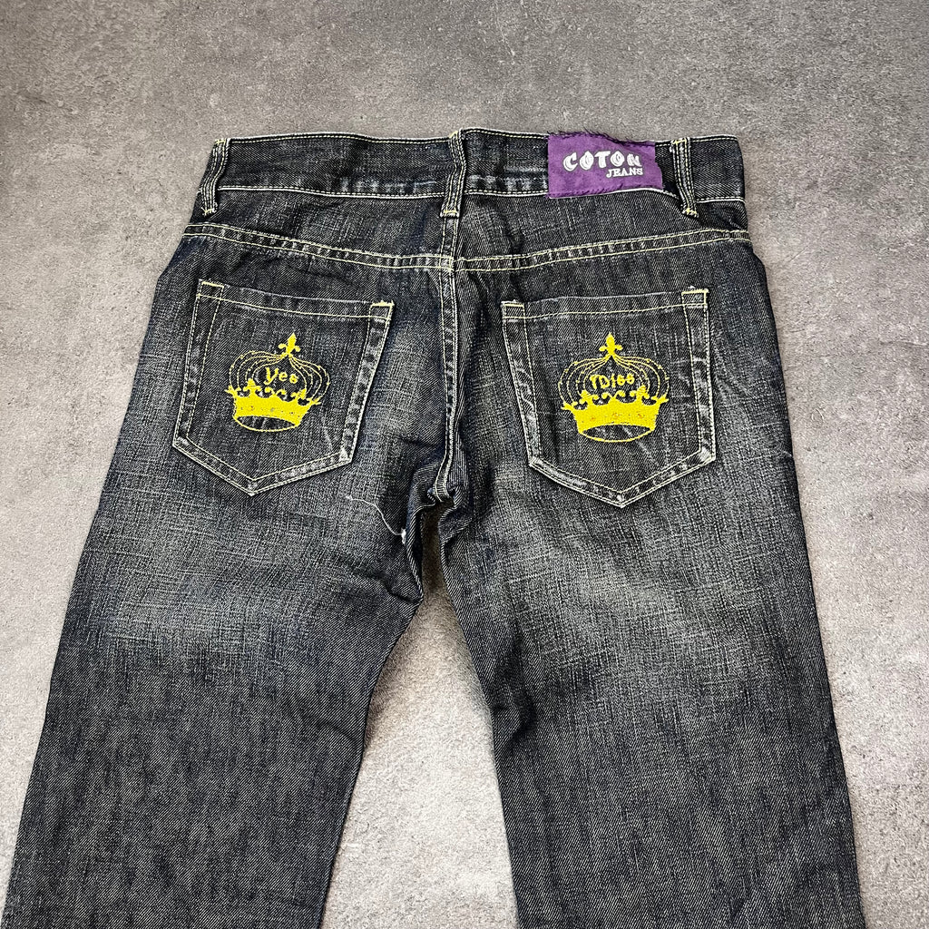 Vintage Y2K Straight Leg Jeans Damen M – Produktfoto 2