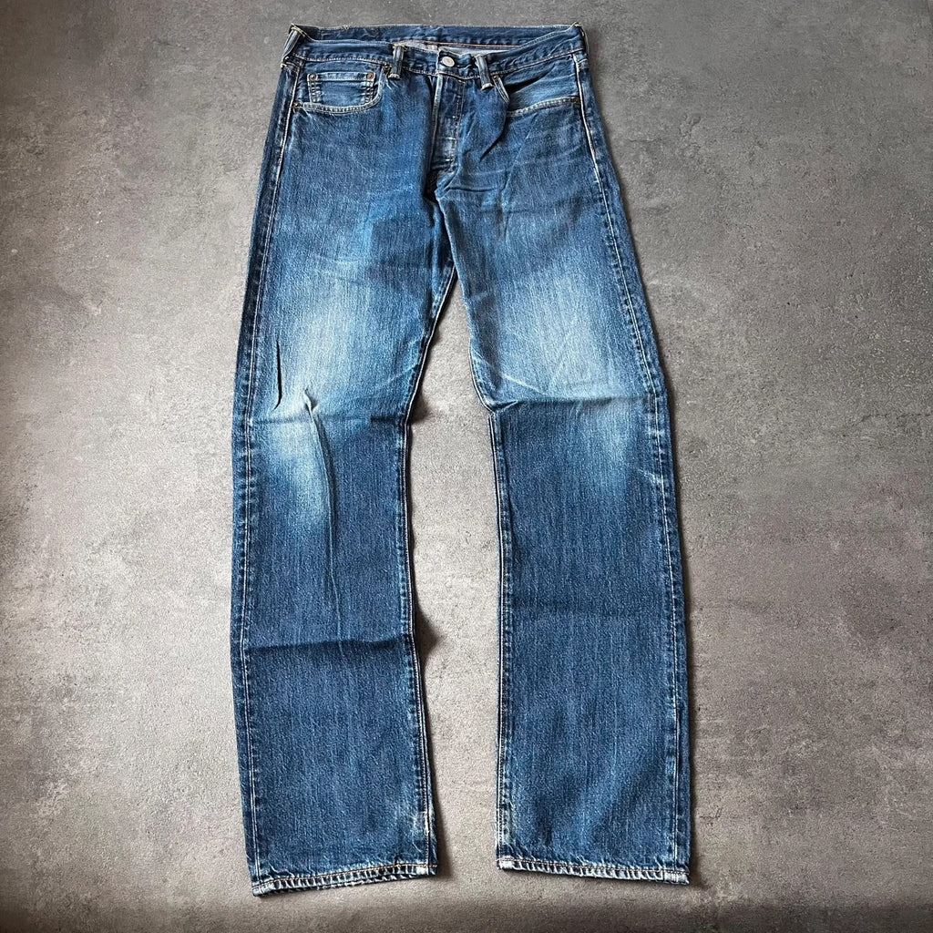 Vintage Levi's 501 Jeans Herren Straight W32 L34 Blau 2000s, Bild 1