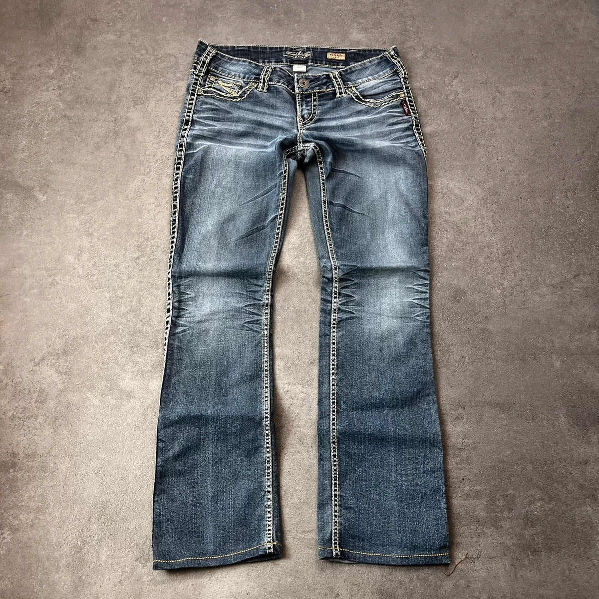 Vintage Silver Jeans Damen Bootcut Gr. M Blau Y2K, Bild 2